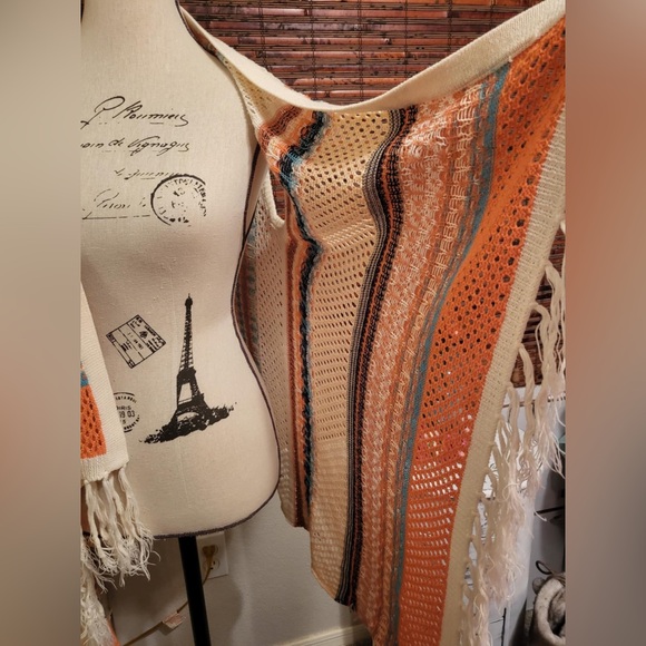 Say What? Vibrant Knit Fringe Vest - Picture 4 of 5